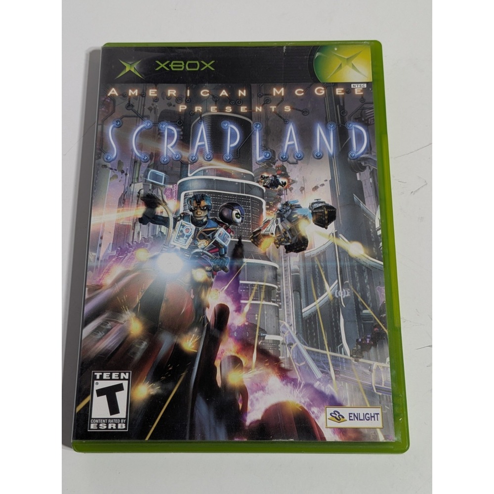 American McGee Presents Scrapland Original Xbox - CIB - Tested & Working